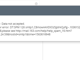 通过VtigerCRM发送邮件失败：SMTP Error: Data not accepted. SMTP server error: DT:SPM 126 smtp1